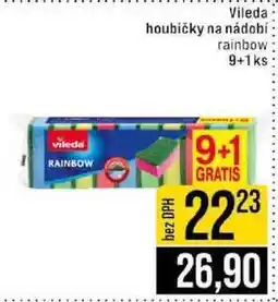 Jip Vileda houbičky na nádobí rainbow 9+1 ks nabídka