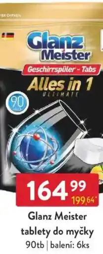 Qanto Glanz Meister tablety do myčky nabídka