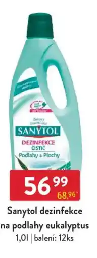 Qanto Sanytol dezinfekce na podlahy eukalyptus nabídka
