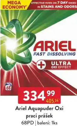 Qanto Ariel Aquapuder Oxi prací prášek nabídka