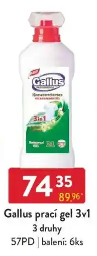 Qanto Gallus prací gel 3v1 nabídka