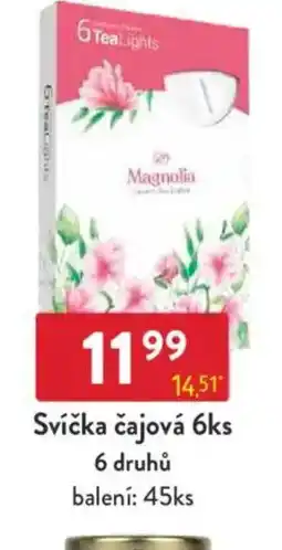 Qanto Svíčka čajová nabídka