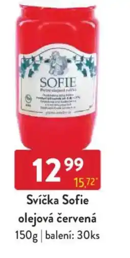 Qanto Svíčka Sofie olejová červená nabídka