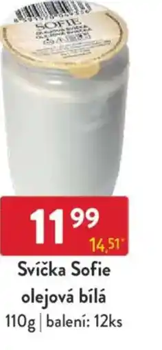 Qanto Svíčka Sofie olejová bílá nabídka