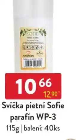 Qanto Svíčka pietní Sofie parafín WP-3 nabídka