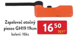 Qanto Zapalovač otočný piezzo GH19 19cm nabídka