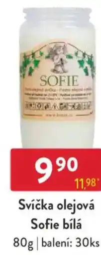 Qanto Svíčka olejová Sofie bílá nabídka