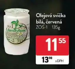 Qanto Olejová svíčka bílá, červená nabídka