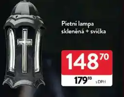 Qanto Pietní lampa skleněná + svíčka nabídka