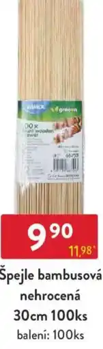 Qanto Špejle bambusová nehrocená 30cm nabídka