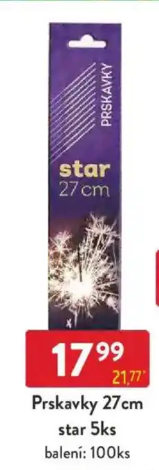 Qanto Prskavky 27cm star nabídka