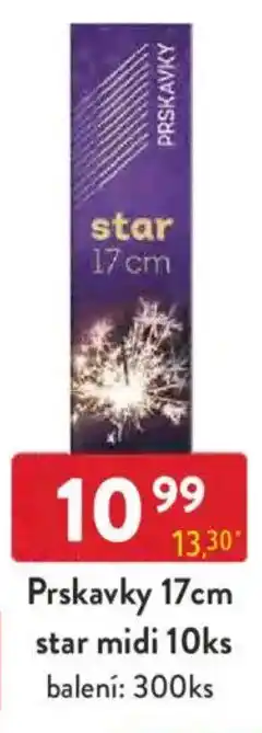 Qanto Prskavky 17cm star midi nabídka