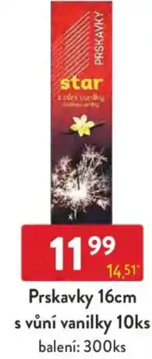 Qanto Prskavky 16cm s vůní vanilky nabídka