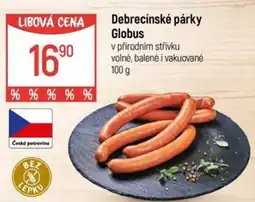 Globus Debrecínské párky Globus nabídka