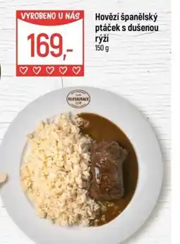 Globus Hovězí španělský ptáček s dušenou rýží nabídka