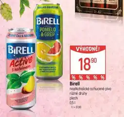 Globus Birell nealkoholické ochucené pivo nabídka