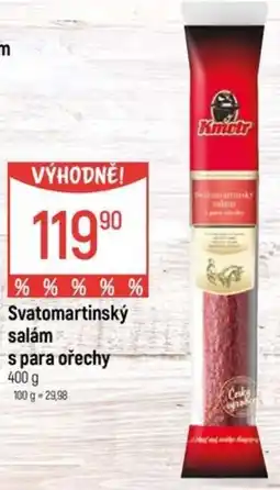 Globus Svatomartinský salám s para ořechy nabídka