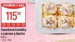 Globus Švestkové knedlíky s cukrem a škořicí nabídka