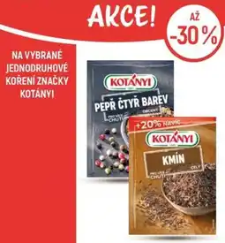 Globus Na vybrané jednodruhové koření značky KOTÁNYI nabídka