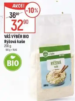 Globus VÁŠ VÝBĚR BIO Rýžová kaše nabídka