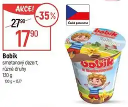 Globus Bobík smetanový dezert nabídka