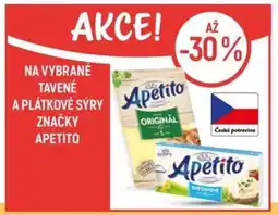 Globus NA VYBRANÉ TAVENÉ A PLÁTKOVÉ SÝRY ZNAČKY APETITO nabídka