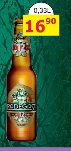 BENE Nápoje Radegast Ryze hořká 12 pivo světlý ležák 0,33l nabídka