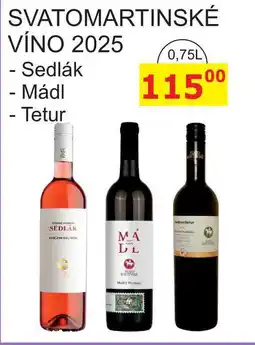BENE Nápoje SVATOMARTINSKÉ VÍNO 2025 0,75L nabídka