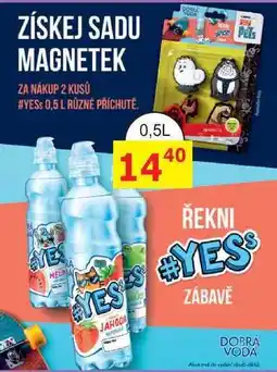 BENE Nápoje YESS 0,5 L nabídka
