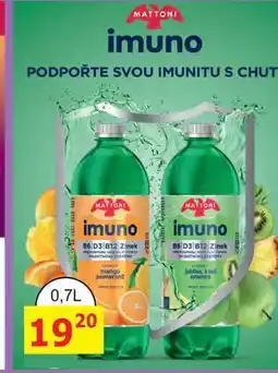 BENE Nápoje MATTONI imuno 0,7L nabídka
