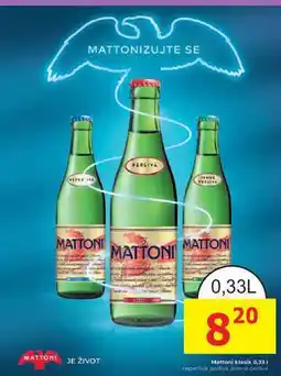 BENE Nápoje Mattoni klasik 0,33l nabídka