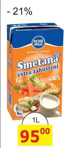 BENE Nápoje BOHE MILK Smetana extra zahuštění 1l nabídka