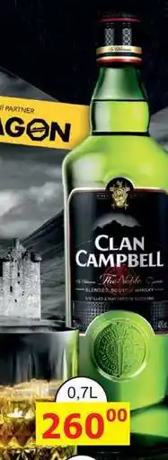 BENE Nápoje CLAN CAMPBELL 0,7l nabídka