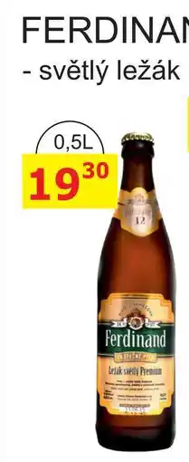BENE Nápoje FERDINAND 12° - světlý ležák 0,5L nabídka