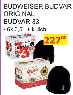 BENE Nápoje BUDVAR 33 ležák 6x 0,5L + kulich nabídka
