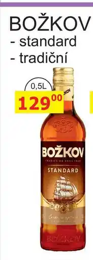 BENE Nápoje Božkov Standard 0,5l 0.5l nabídka