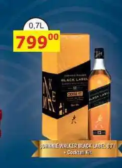 BENE Nápoje JOHNNIE WALKER BLACK LABEL 0,7l + Cocktail Kit nabídka