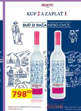 BENE Nápoje BESKYD Vyzrálá malina 0,7l nabídka