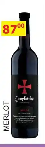 BENE Nápoje Templářské sklepy 0,75l MERLOT nabídka