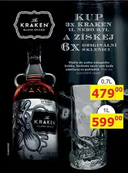 BENE Nápoje KRAKEN BLACK SPICED 0,7l nabídka