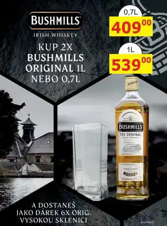 BENE Nápoje BUSHMILLS IRISH WHISKEY 1l nabídka
