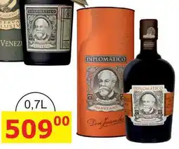BENE Nápoje Diplomatico Mantuano 0,7l 40% Tuba nabídka