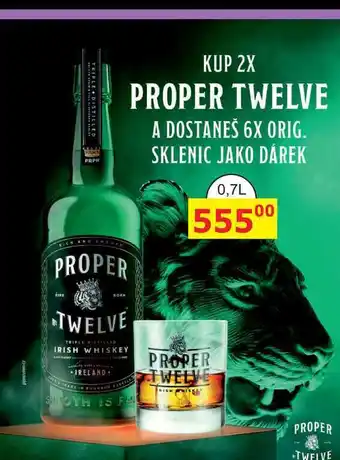 BENE Nápoje PROPER TWELVE IRISH WHISKEY 0,7l nabídka