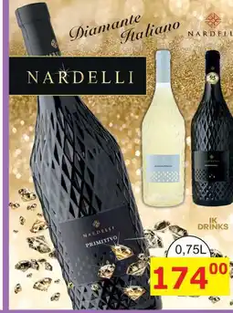 BENE Nápoje NARDELLI PRIMITIVO 0,75L nabídka