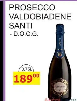 BENE Nápoje PROSECCO VALDOBIADENE SANTI - D.O.C.G. 0,75L nabídka