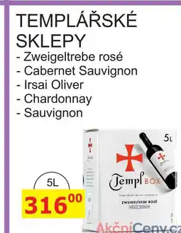 BENE Nápoje TEMPLÁŘSKÉ SKLEPY - Zweigeltrebe rosé 5L nabídka