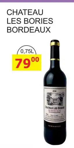 BENE Nápoje CHATEAU LES BORIES BORDEAUX 0,75L nabídka