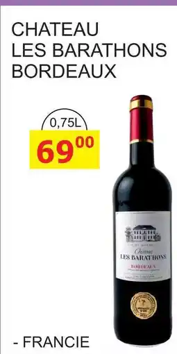 BENE Nápoje CHATEAU LES BARATHONS BORDEAUX 0,75L nabídka