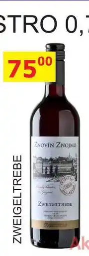 BENE Nápoje ZNOVÍN ZNOJMO ZWEIGELTREBE 0,75L nabídka