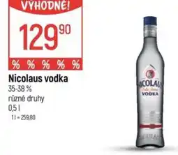 Globus Nicolaus vodka nabídka